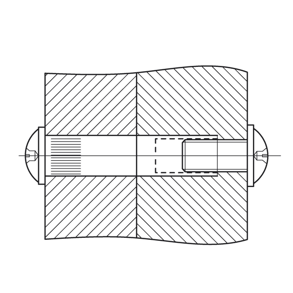 Стяжка межсекционная М4 27 d 5мм 1