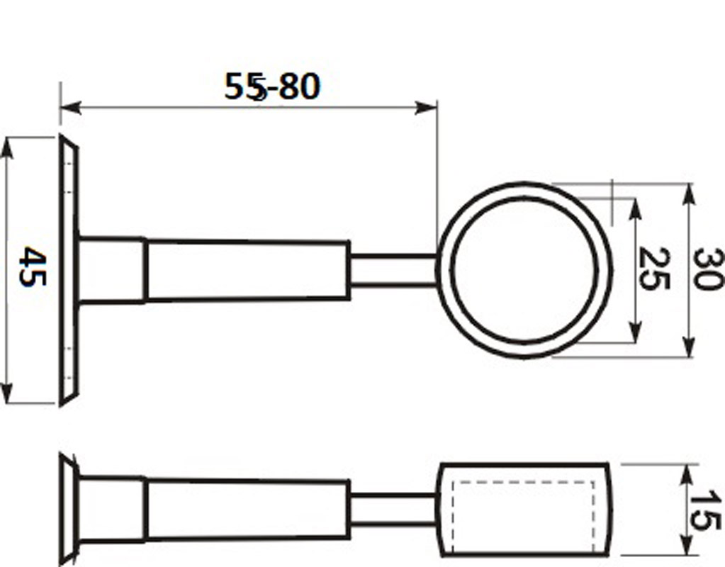 R-50 AR держатель регул.глухой (CS211) 1