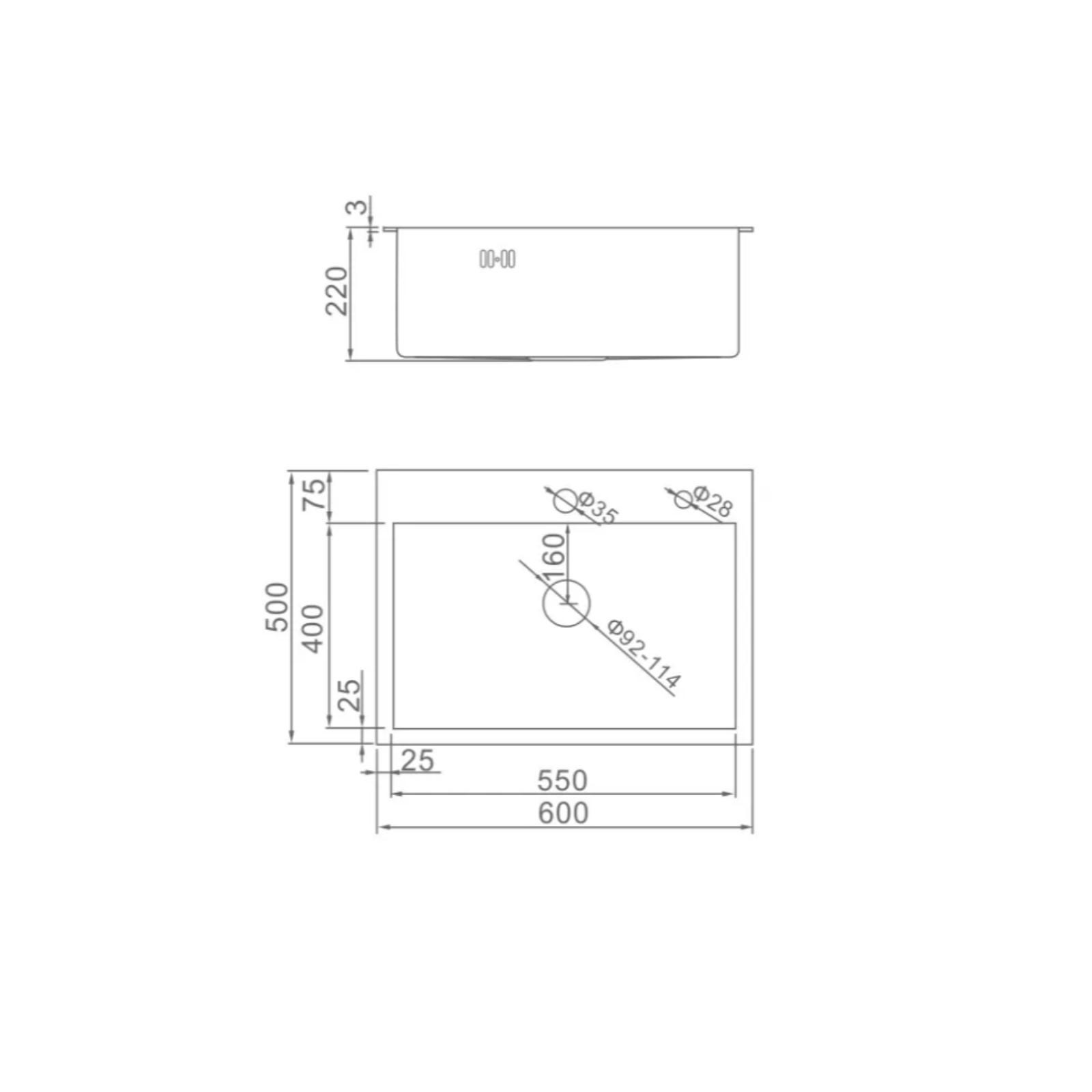 AF96050 AFLORN Мойка 60х50х22 3,0мм ПРЕМИУМ 8