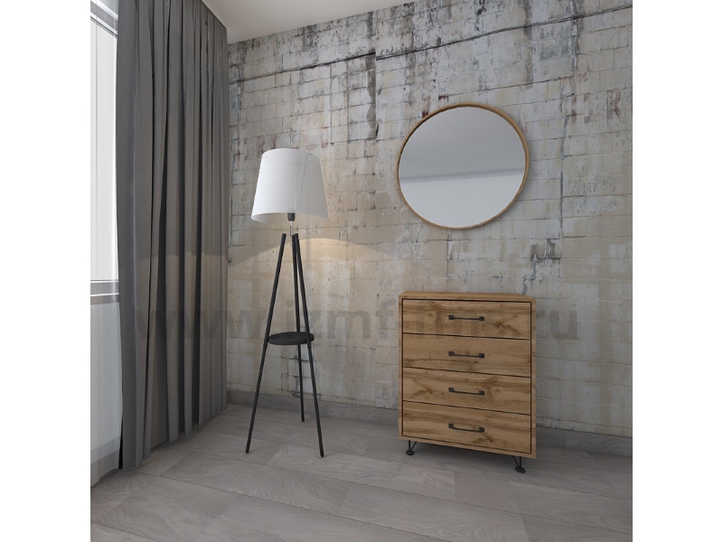 LOFT Опора комода Н-150 RAL 9005, черная 2