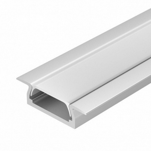 Встраиваемый алюминиевый профиль SP251,Серебристый анод. 2000х22х6мм, 2 заглушки,б крепежа