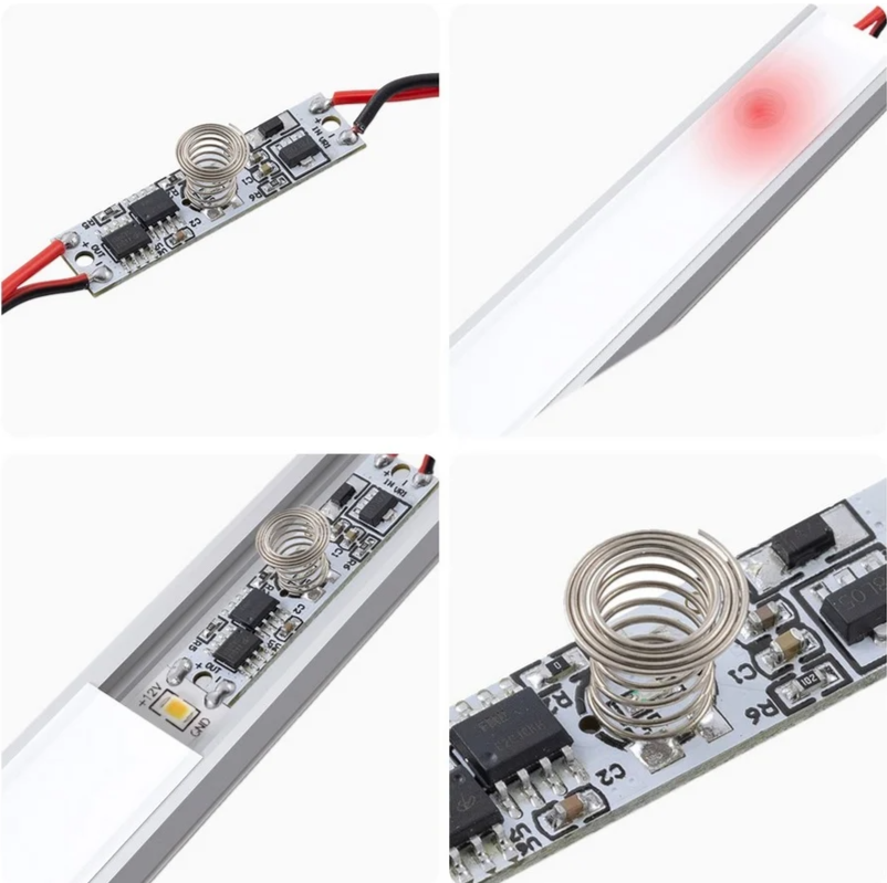 APEYRON Сенсор.выключатель в алюм.профиль 6мм 1224V 3672W IP20 с функц. диммир. 40x10x8мм 04-42  1
