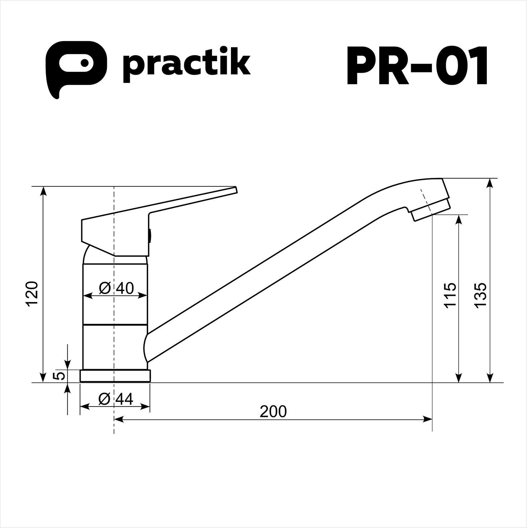 Смеситель Practik PR-01-002 1
