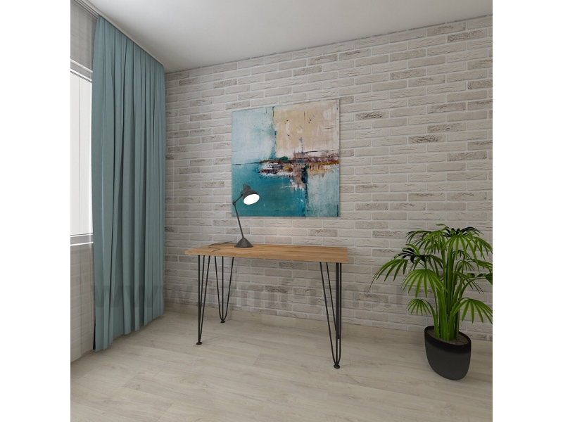 LOFT Опора стола Н-715 RAL 9005, черная 2