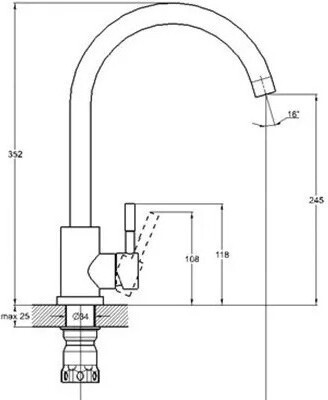 EZA4-F090KW SOLONE Смеситель д кухни силиконовый излив d35 Нерж белый (1 10) 1