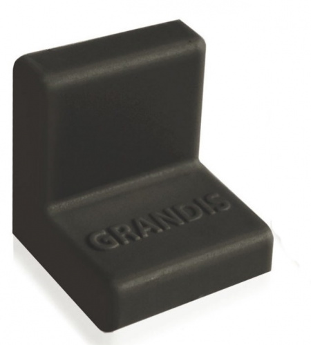 Уголок Grandis большой черный 25x25,419