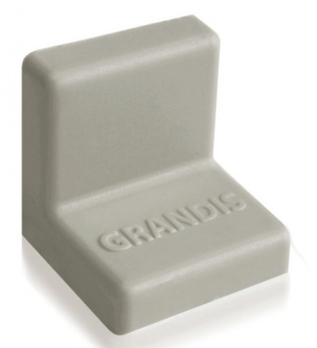 Уголок Grandis большой серый 25x25,419