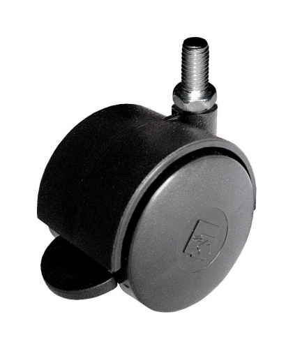Опора колесная ОКП51Т черная со штыр.с торм.(ОКП 51Т)
